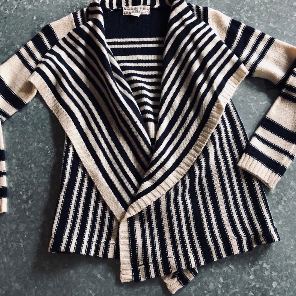 Pink Republic Black and White Cardigan Sz 7/8 JR